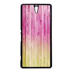 Heavencase Case Casing Sony Xperia C5 Ultra Or C5 Ultra Dual Hard Case Motif Batik Kayu Bokeh 18 - Hitam