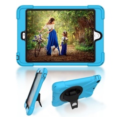 Tugas Berat Pakaian Baja Tahan Guncang Hibrida Sarung Casing Berdiri untuk iPad Mini1/2/3-Intl