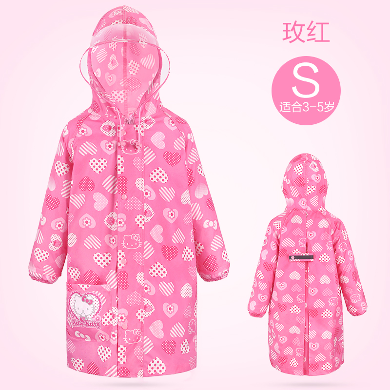Hello Kitty Gadis Anak TK Anak Tahan Udara Jas Hujan Children Jas Hujan