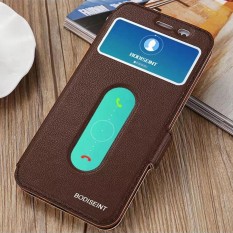 Hai Case Ultra Tipis Lipat PU Kulit Jendela Tampilan dengan Stand Penyangga Fitur Penutupan Magnetik Case Sarung untuk Vivo X9S PLUS -Internasional