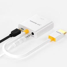 Kualitas Tinggi HDMI TO VGA Adapter Audio dan Video Transmisi Converter Cablewith Power Supply untuk TV Xbox PS3 PS4 untuk Projector-Intl