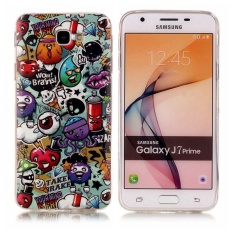 Tinggi Kualitas Kandakov Graffiti Noctilucent TPU Lembut Kantong Gas Belakang Case Cover untuk Samsung GALAXY J7 Prime Case-Intl