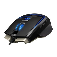 Tinggi Kualitas/(MALAYSIA) SUNSONNY M11 RGB LED BACKLIT GAMING MOUSE PROGRAMMABLEKEYS WIRED METAL BASE-Intl