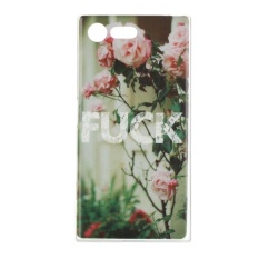 Tinggi Kualitas Pink Rose TPU Lembut Kantong Gas Belakang Case Cover untuk SONY Xperia X Kompak 4.6 Inci-Intl