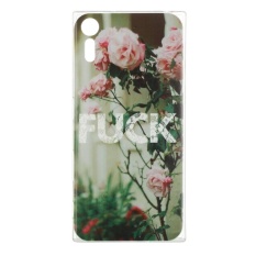 Tinggi Kualitas Pink Rose TPU Lembut Kantong Gas Belakang Case Cover untuk Sony Xperia XZ 5.2 Inci-Intl