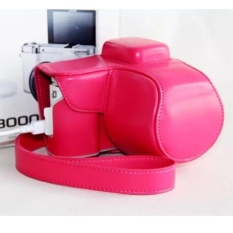 Tinggi Kualitas Profesional PU Tas Kamera Kulit Kasus untuk SamsungNX3000 20-50mm dengan Leather Shoulder Strap Camera Cover -Intl