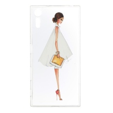 High Quality Side Face Girl TPU Lembut Kantong Gas Belakang Case Cover untuk Sony Xperia XZ 5.2 Inci-Intl