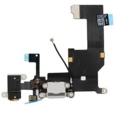 Versi Berkualitas Tinggi Tail CONNECTOR Charger Kabel Flex + Headphone Audio Jack Pita FLEX Kabel untuk IPhone 5
