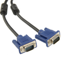 High Quality VGA 15 Pin Male to VGA 15 Pin Male Cable for LCD Monitor / Projector, Length: 1.5m