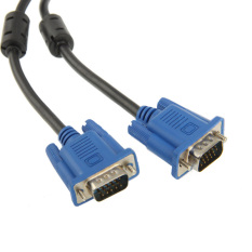 High Quality VGA 15Pin Male to VGA 15Pin Male Cable for LCD Monitor / Projector, Length: 3m