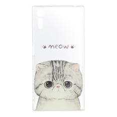 Putih Berkualitas Tinggi Kucing TPU Lembut Kantong Gas Belakang Case Cover untuk Sony Xperia XZ 5.2 Inci-Intl