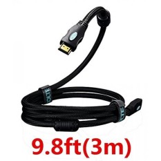High-Speed HDMI Cable - 10 Feet HDMI 2.0 1080p Cable with Gold Plated Connectors, Supports Ethernet, 4K Video, 3D, Audio Return for Computers, Xbox, PS3, PS4, Apple TV - intl