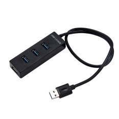 Kecepatan Tinggi USB 3.0 HUB 4 Port 5 Gbsps Splitter Adapter untuk PC Laptop BK-Intl