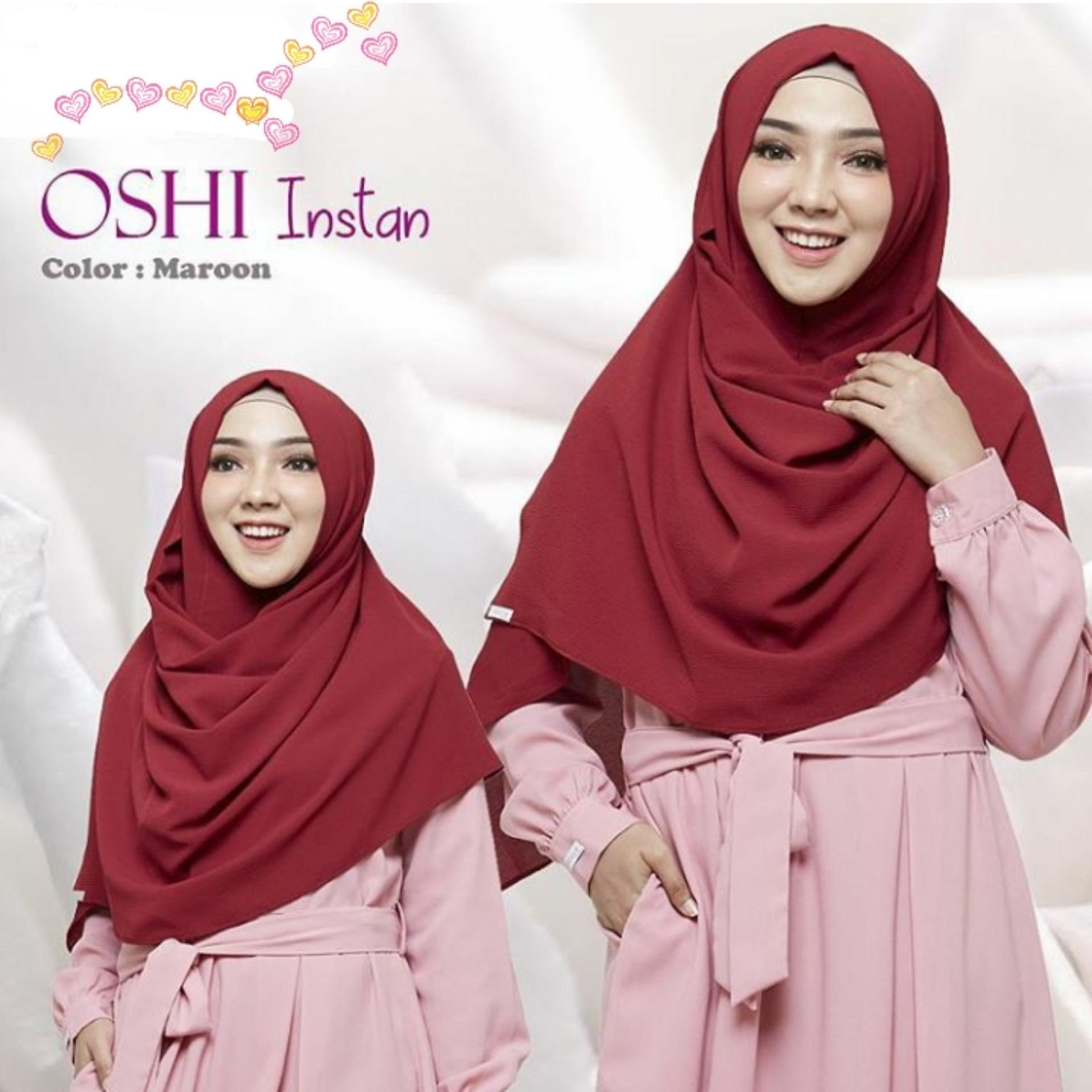 Hijab Phasmina Instan/Pastan Oshi hijab Wanita Cantik Syari.