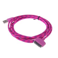 HKS 1 M 2 M 3 M USB Sync Charger Pengisi Daya Kabel untuk IPhone 4 4 S 3GS IPod 4 IPad2 Naik Merah-Internasional