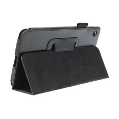 HKS Folding Leather Stand Cover Case untuk HP Slate 7 "Tablet (Hitam)-Intl
