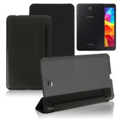 HKS Pelindung Kulit Cerdas Jelas Penutup Belakang untuk Samsung Galaxy Tab 4 8.0 T330 T331 T335 Hitam-Intl-Intl