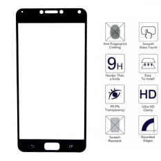 HMC Asus Zenfone 4 Max Pro / ZC554KL Tempered Glass - 2.5D Full Screen - Lis Hitam