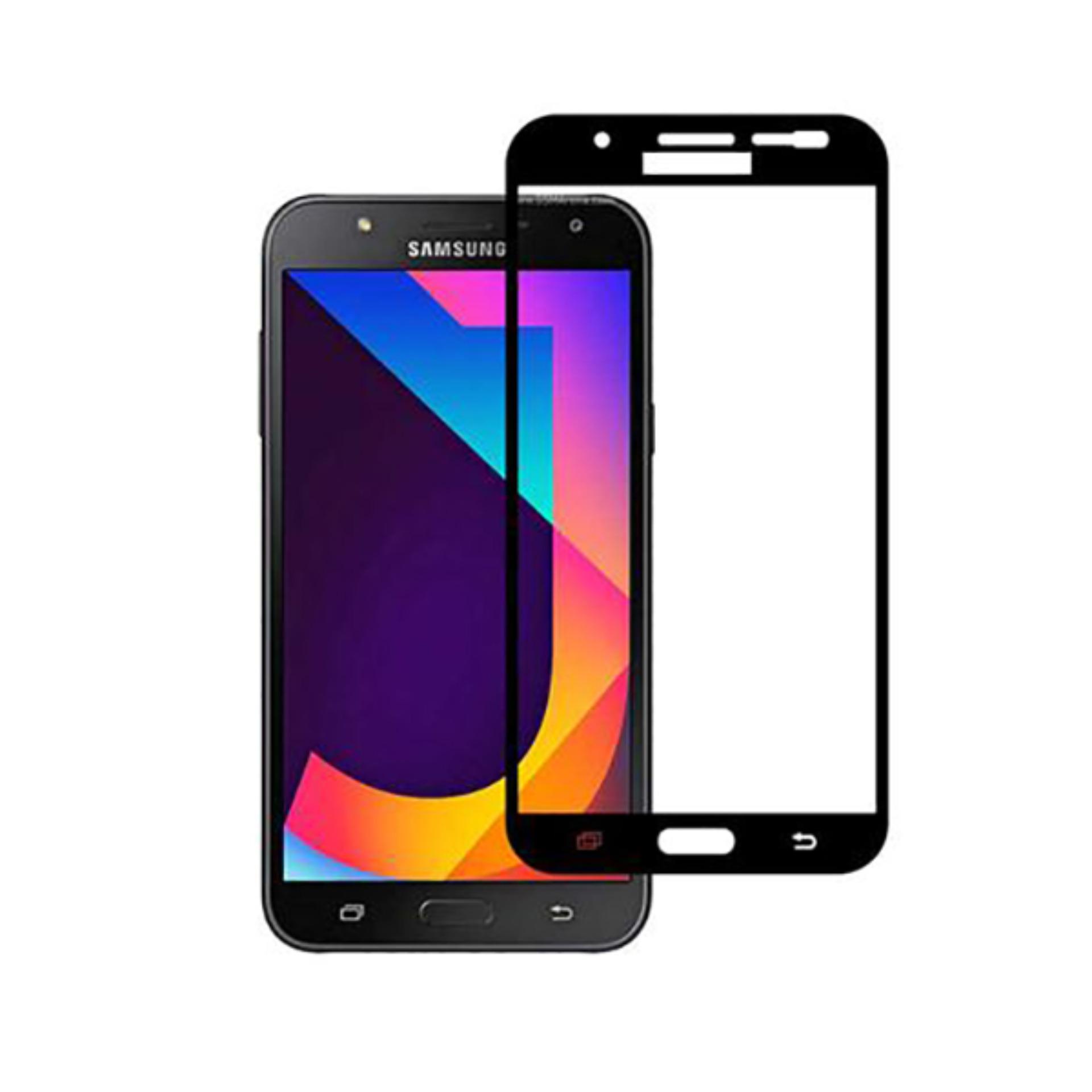 Vn Full Cover Samsung Galaxy J7 Core / J7 (2015) / J700 / 4G LTE / Duos | Premium 9H Tempered Glass 4D Screen Protector Film 0.32mm - Hitam