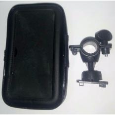 Holder Stand Dudukan HP / GPS di Stang Motor /Sepeda Waterproof ukuran 6 inci