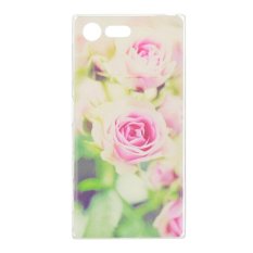 Hot Pink Rose TPU Lembut Kantong Gas Belakang Case Cover untuk SONY Xperia X Kompak 4.6 Inci-Intl