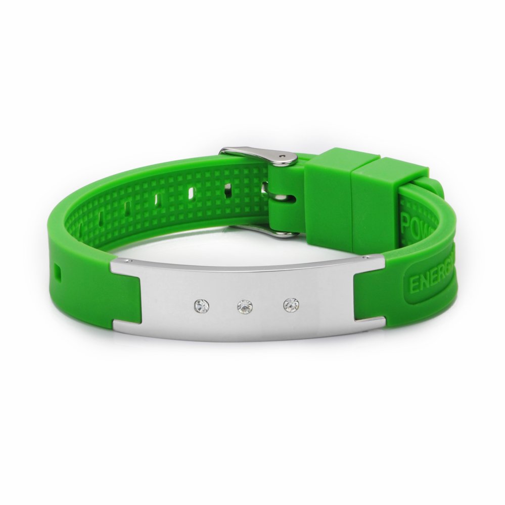 Hot Sale Putih Power Energy Hologram Gelang Gelang Menahan Keseimbangan Ion Magnetic Terapi Fashion Silicone Band Gratis Pengiriman-Intl