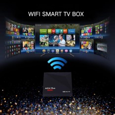Hot Jual Aksesoris Teknologi Quad Core 64bit Android 7.1 4 K A5X Plus 2.4G WiFi Ethernet Ultra HD Smart TV Box-Intl