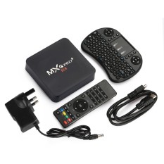 Hot Jual Aksesoris Teknologi TV Tuner Box Set Top Box Smart TV Box Premium High Performance 2 GB + 16 GB Amlogic S905X Remote Home Theater UK Plug-Intl