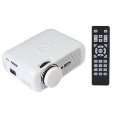 Hot Jual Aksesoris Teknologi U80 Full HD 1000LM Mini Home Office Multimedia LED Proyektor Video VGA USB AV SD (EU Plug) -Intl