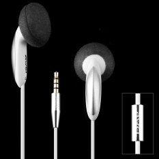 Laris Awei Es12i Earphone Super Bass Suara Yang Bagus 1.2 M Panjang Kabel 3.5mm Jack Port dengan MIC untuk IPhone 7 Telepon Seluler PC Silver-Intl