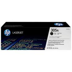 HP 305A Black Original LaserJet Toner Cartridge, CE410A