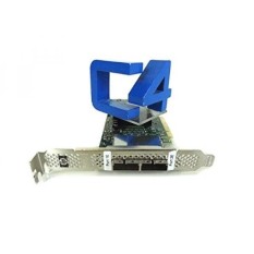 HP 617824-001 SC08e SAS host bus adapter (HBA) board - Has two x4 external SFF8088 mini-SAS connectors - Supports 6Gb/sec transfer rate SAS, and 3Gb/sec transfer rate SATA - Requires one low profile (or full height) x8 PCIe slot - intl