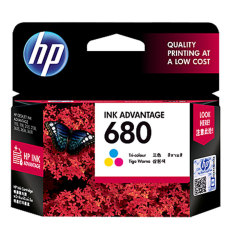 HP 680 Tinta Cartridge - F6V26AA - Warna Color