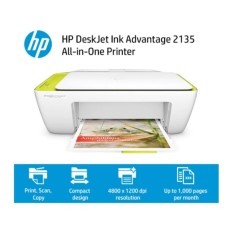 HP DeskJet Ink Advantage 2135 All-in-One Printer [ Print Scan Copy) - Baru Original