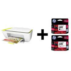 HP Deskjet Ink Advantage 2135 + Tinta Ori 680 Black + Tinta Ori 680 Color
