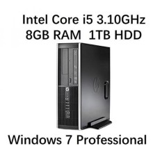 HP Elite Pro Slim Small Form Factor Desktop (Intel Quad Core i5 3.1GHz, 8GB DDR3 RAM, 1TB HDD, DVD RW, Windows Professional) (Certified Refurbished) - intl