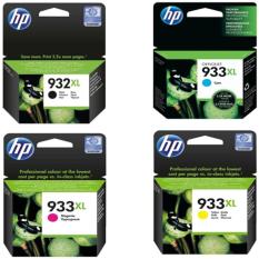 HP INK AND TONER CARTRIDGE 932XL SET ORIGINAL (932XL BLACK (CN053AA), 933XL CYAN (CN054AA), 933XL MAGENTA (CN055AA), 933XL YELLOW ORIGINAL (CN056AA))