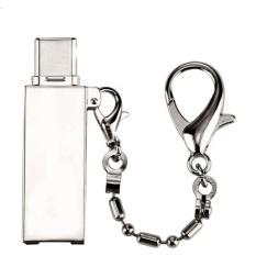 HP95 (TM) USB C Portable Card Reader untuk Micro TF/SD Kartu Micro SD untuk Tipe (Perak)-Intl