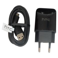 HTC Charger Type HTC TC P900 EU Traver Adapter Charger Head + Cable Micro USB Original - Hitam