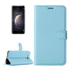 Huawei Honor Magic Lengkeng Tekstur Case Kulit Horisontal Flip dengan Pemegang dan Slot Kartu dan Dompet (Biru) -Intl