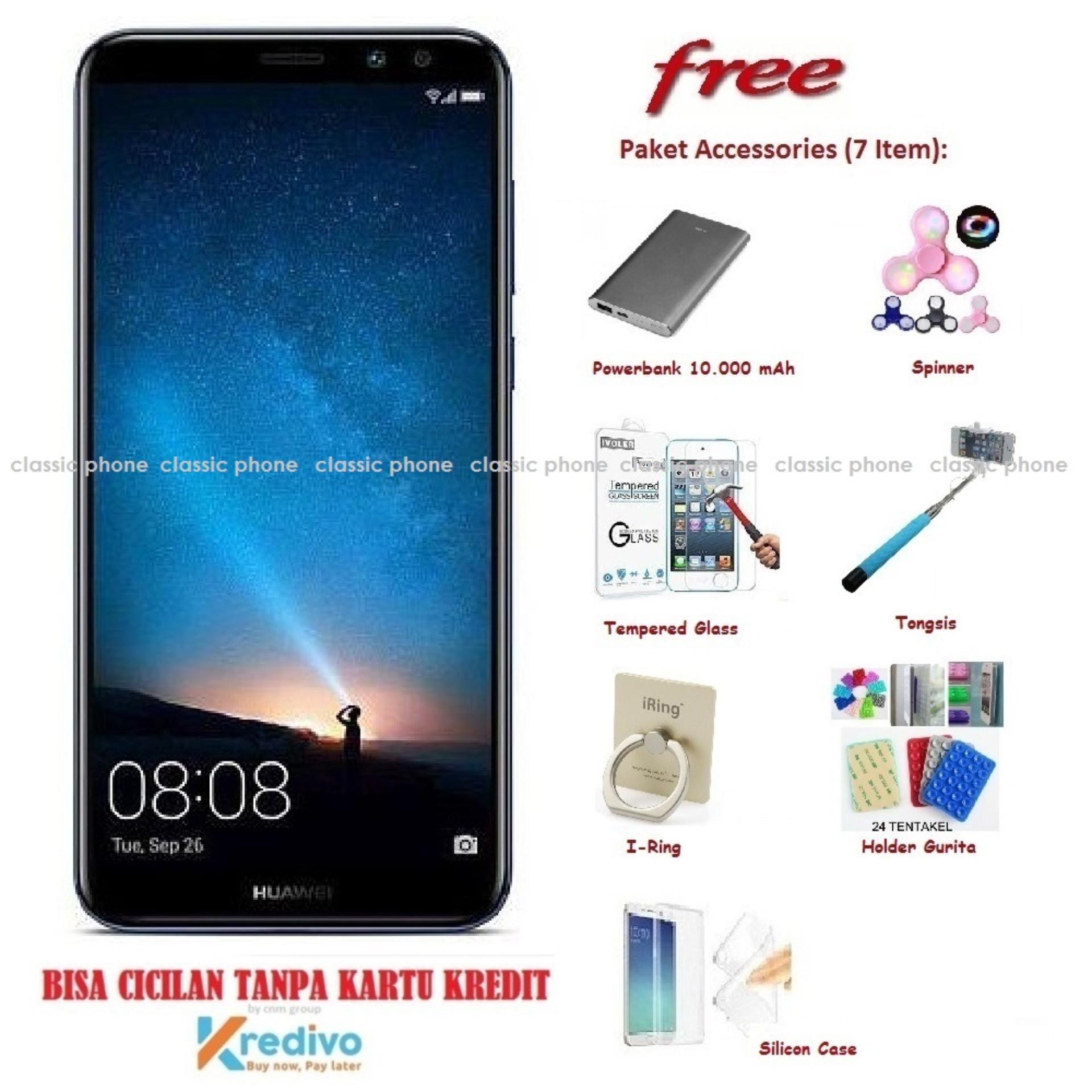 Huawei Nova 2i - 64GB, RAM 4GB, 4 Camera + Free 7 Item Accessories Huawei Nova 2i - 64GB, RAM 4GB, 4 Camera + Free 7 Item Accessories