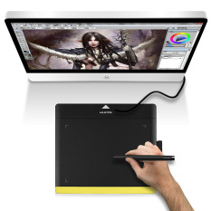 Huion 680TF Grafis Gambar Seni Lukisan Pada PAD Tablet Pena Isi Ulang USB-Internasional