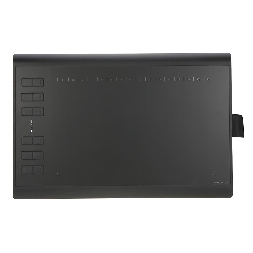Huion Grafis Menggambar Tablet Micro USB Baru 1060 PLUS dengan Built-In 8g Kartu Memori 12 Tombol Ekspres Lukisan Digital Isi Ulang Pena-Internasional
