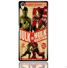 Hulk Vs Hulkbuster Poster Z0741 Sony Xperia Z5 Premium Custom Hard Case