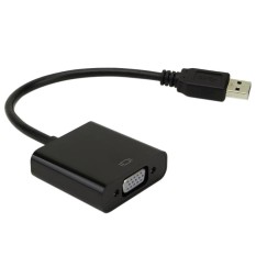 Huohu USB 3.0 untuk VFA Eksternal Kartu Grafis Video Converter Adapter untuk Win7/8/10 1080 P (biru) -Intl