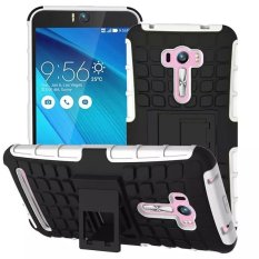Pelindung Kasus Sampul Belakang TPU + PC Hibrida For Asus Zenfone Selfie ZD551KL (putih).