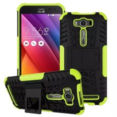 Hybrid TPU + PC Pelindung Case untuk Asus Zenfone 2 Laser ZE500KL (Hijau).