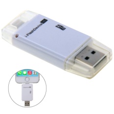 I-flash Drive Micro SD Card Reader, untuk IPhone 6 dan 6 Plus dan 5 dan 5 S dan 5C, IPad, IPod Touch (Putih)-Intl