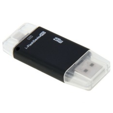 I Flash Micro SD Card Reader For Berkendara IPhone 6 & 6 Plus dan 5 Merupakan S & 5C, IPad, IPod Touch (Hitam)