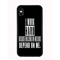 Aku Bekerja Keras Karena Jutaan Kesejahteraan Tergantung Pada Saya untuk Apple Iphone X Anniversary Edition 2017 Case Cover Oleh Pasar Atom-Intl